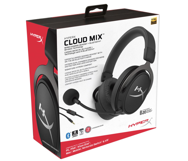 HyperX Cloud MIX czarne bluetooth / jack 3,5 mm - 471123 - zdjęcie 6
